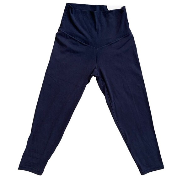 New! Offline By Aerie Real Me High-Rise Leggings 3/4 Crop Size Small Navy Blue - Picture 1 of 13